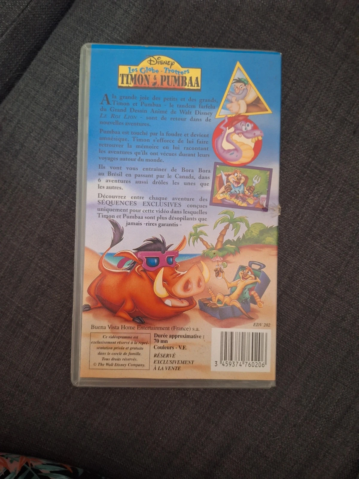 K7 VHS Disney - Les Globe-Trotters : Timon & Pumbaa (VF) – photo 2